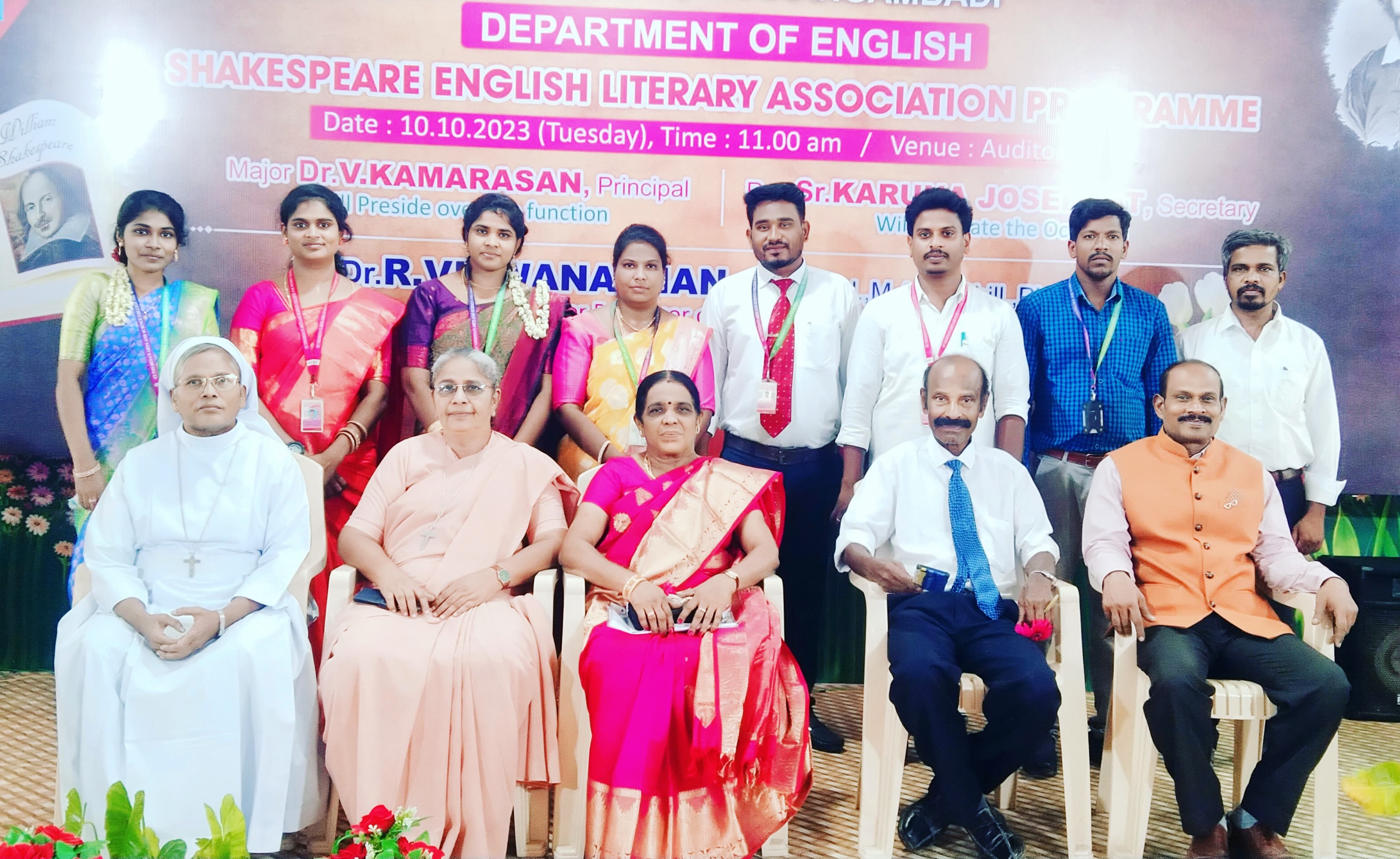 English department at St. Theresa's College for Women