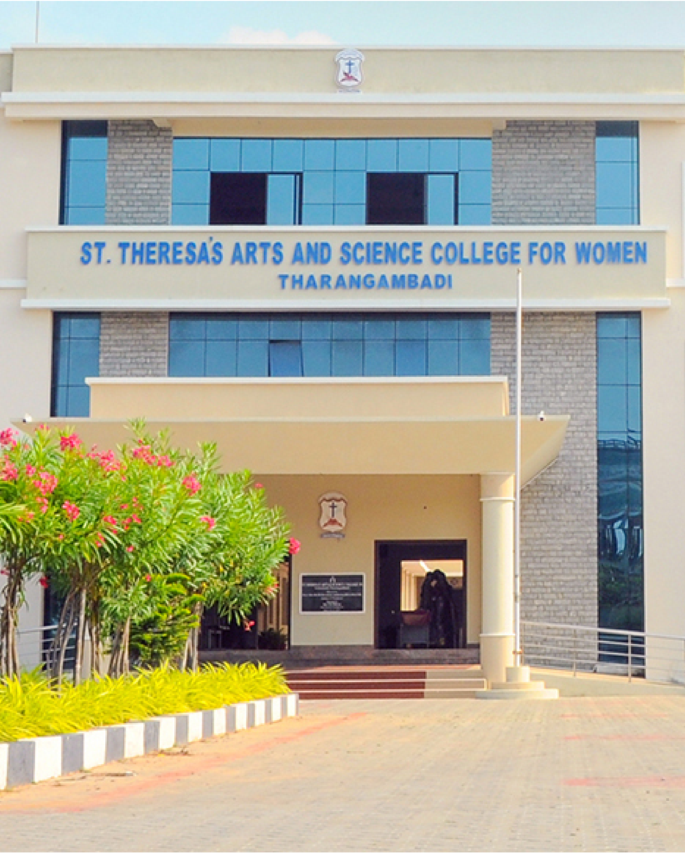 College campus front view